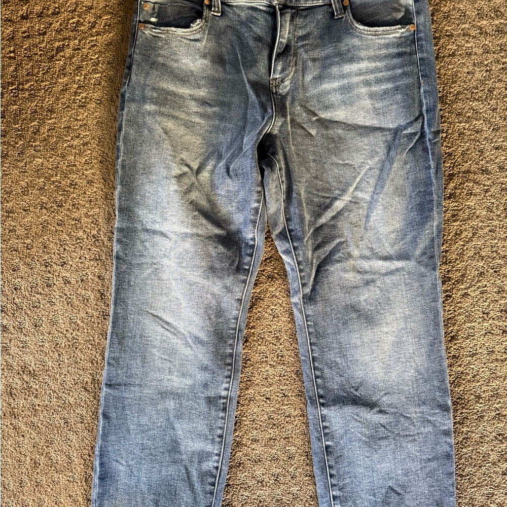 Women’s Liverpool cropped Blue Jeans
